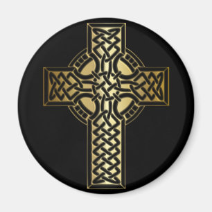 Celtic fnurrakor i guld och svart magnet
