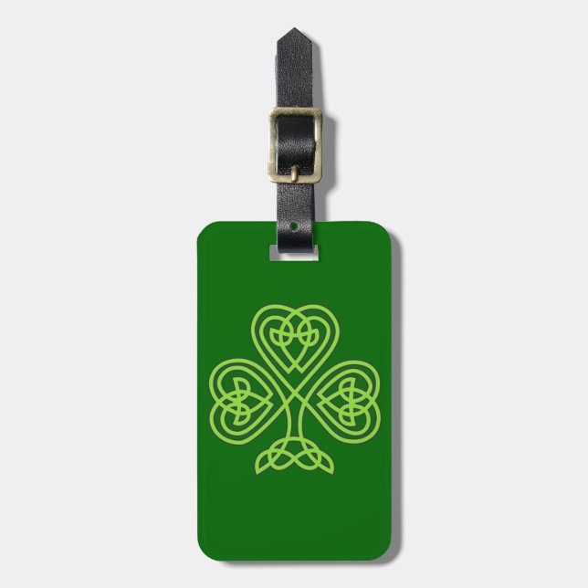 celtic fnurrashamrock bagagebricka (Vertikal Framsida)