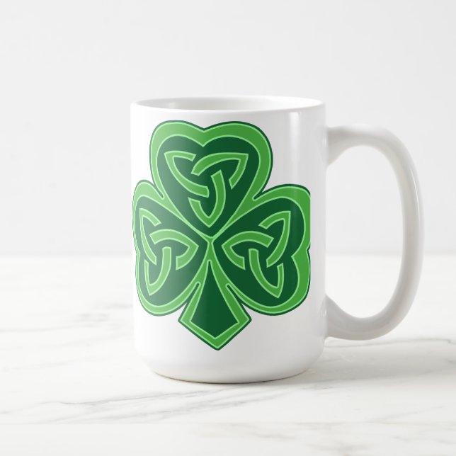 Celtic fnurraShamrock Kaffemugg (Höger)