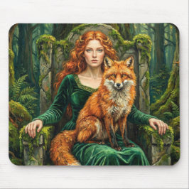 Celtic Forest Queen Red Fox Witch Fantasy Art ( Musmatta