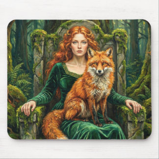 Celtic Forest Queen Red Fox Witch Fantasy Art ( Musmatta