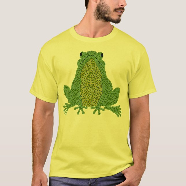 Celtic Frog - Green Tee Shirt (Framsida)