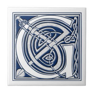 Celtic G Monogram Kakelplatta