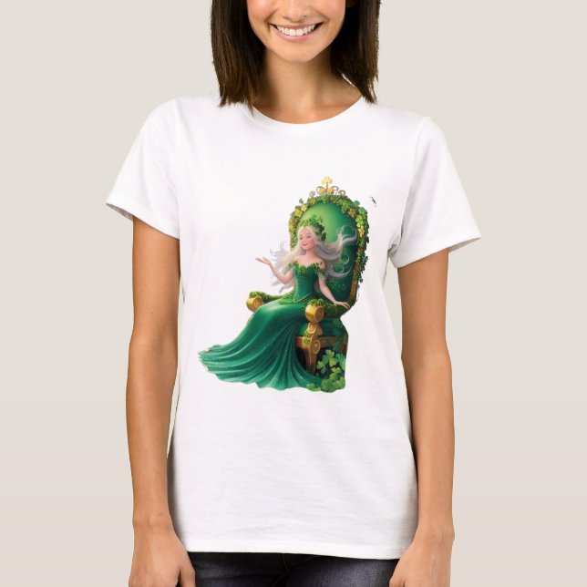 Celtic Goddess från Tur - St. Patrick's Day Fantas T Shirt (Framsida)