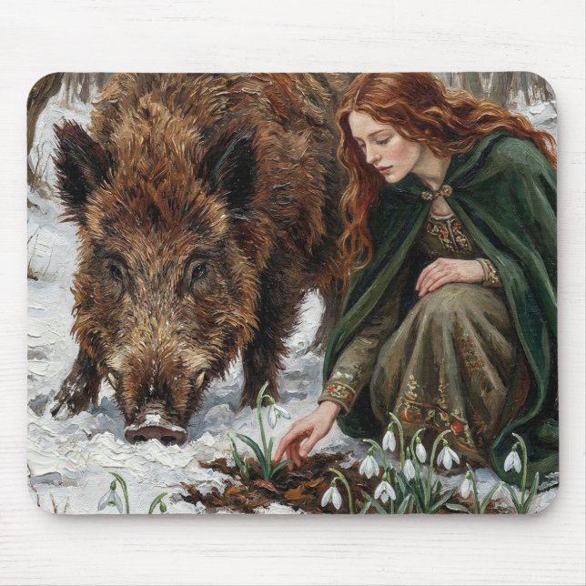 Celtic Goddess & Wild Boar Musmatta (Framsidan)