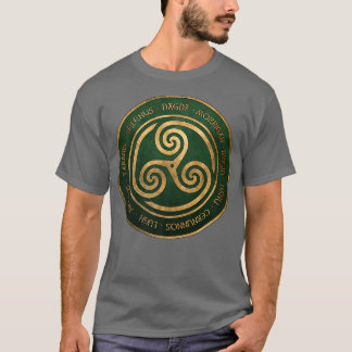 Celtic Gods och Goddesses Ancient Triskelion Symbo T Shirt