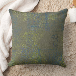 Celtic Grönt Blue Mönster Kudde