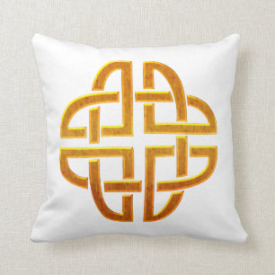 Celtic guld- irländsk Celtic design D5 Kudde
