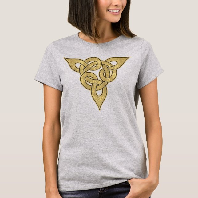 Celtic Guld Knotwork Tröja (Framsida)