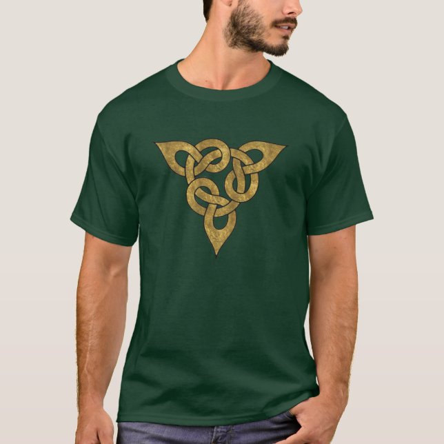 Celtic Guld Knotwork Tröja (Framsida)