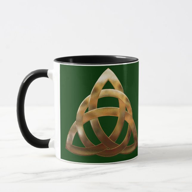 Celtic Guld Trinity Knot Mugg (Vänster)