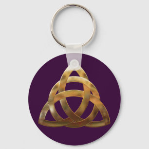 Celtic Guld Trinity Knot Nyckelring