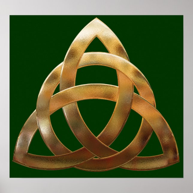 Celtic Guld Trinity Knot Poster (Framsidan)