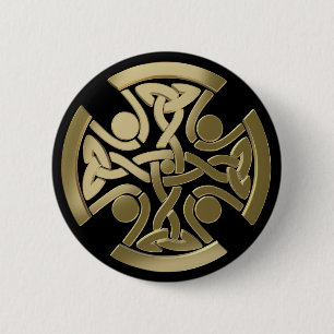 Celtic gyllene knot knapp