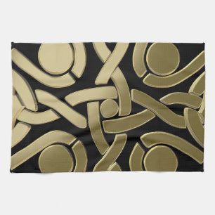 Celtic gyllene knot kökshandduk