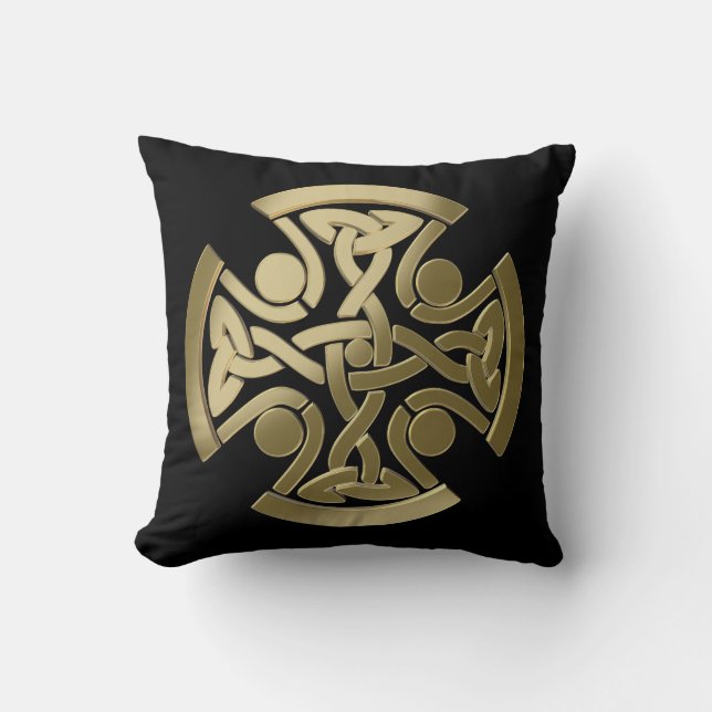 Celtic gyllene knot kudde (Framsida)