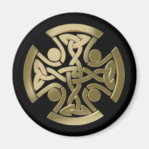 Celtic gyllene knot magnet