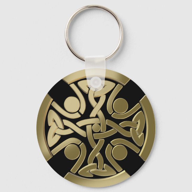 Celtic gyllene knot nyckelring (Framsida)