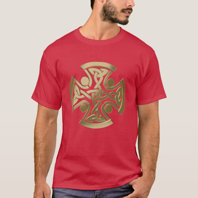 Celtic gyllene knot t shirt (Framsida)