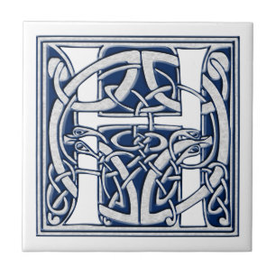 Celtic H Monogram Kakelplatta