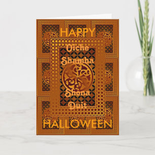 Celtic happy halloweenkort kort