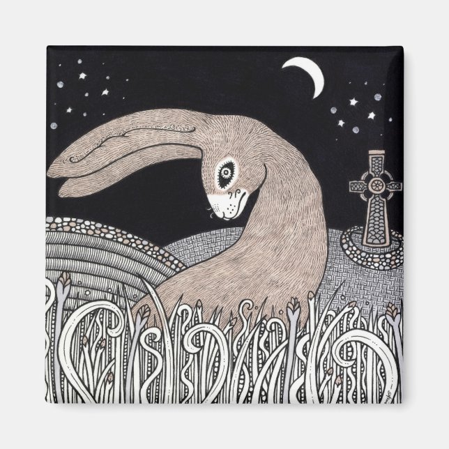 Celtic Hare Magnet (Framsidan)