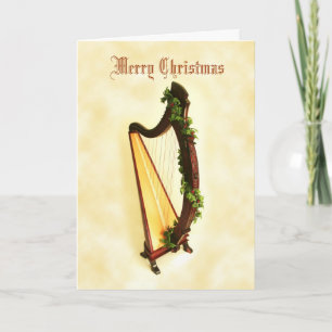 Celtic Harp-julkort Helgkort