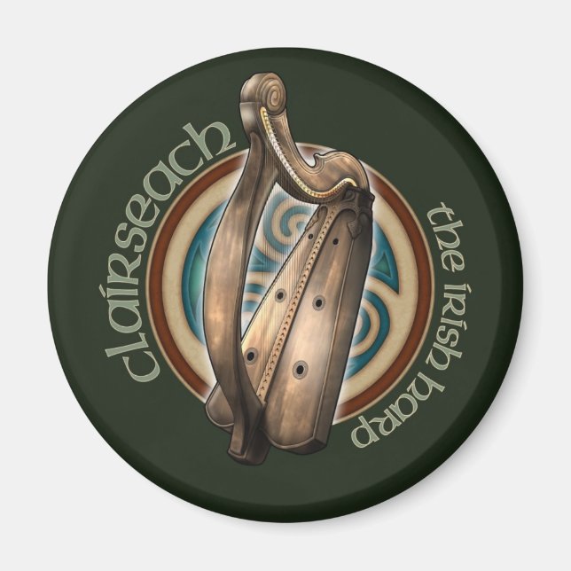 Celtic Harp Magnet (Framsidan)