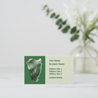 Celtic Harp Music Theme Bookmark eller Affärskort Visitkort