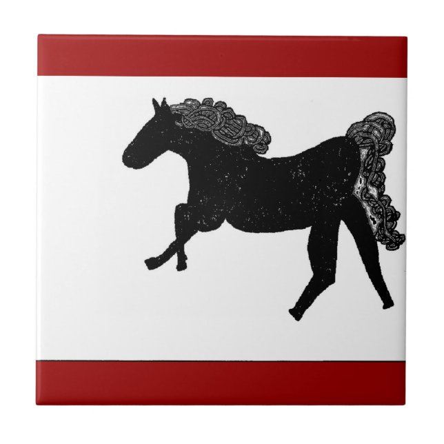 celtic häst 2 kakelplatta (Framsidan)