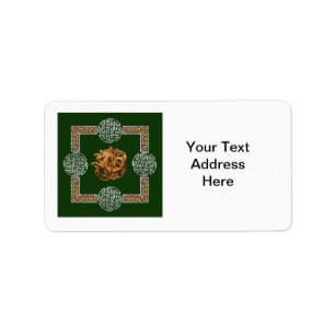 Celtic hästdesign adressetikett