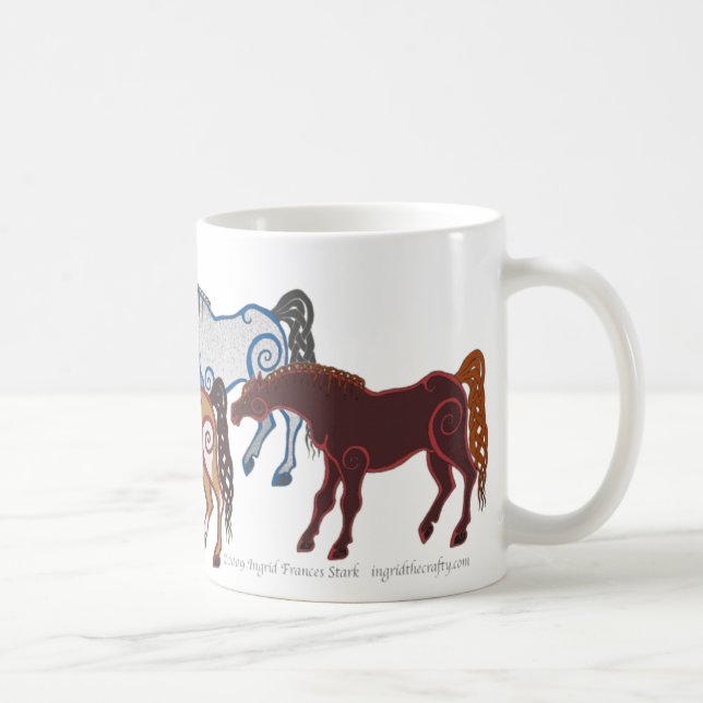 celtic hästflock kaffemugg (Höger)