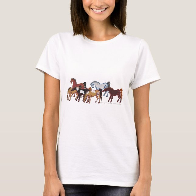 celtic hästflock t-shirt (Framsida)