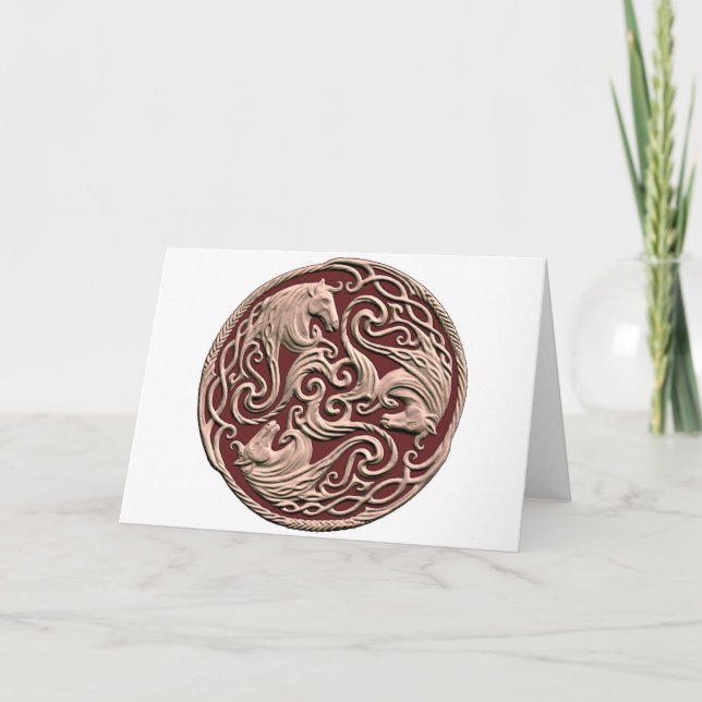 Celtic hästfnurra kort (Framsida)