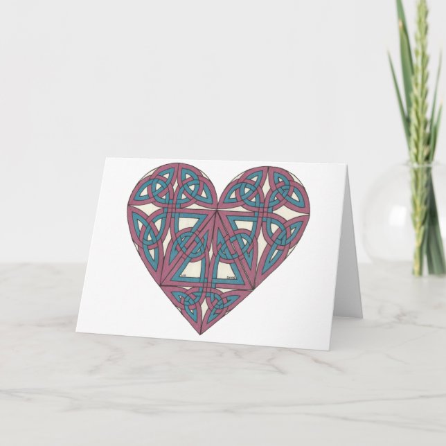 Celtic Heart Card Kort (Framsida)