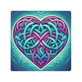 Celtic Heart med Teal