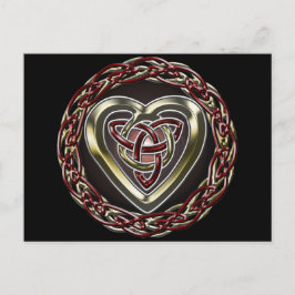 Celtic Heart-vykort Vykort