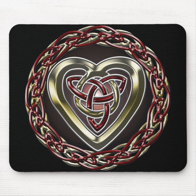 Celtic hjärta Mousepad Musmatta (Framsidan)