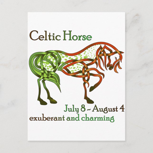 Celtic Horse Vykort (Framsida)