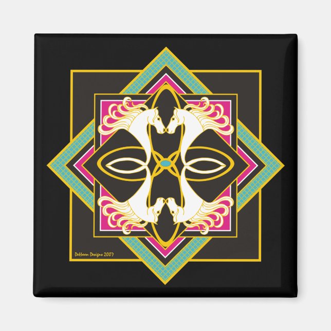 Celtic Horses Magnet (Framsidan)