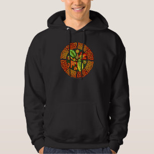 Celtic höst lövtröja sweatshirt med luva