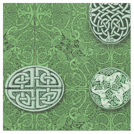 Celtic hundar, hästar och fåglar tyg