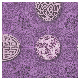 Celtic hundar, hästar och fåglar tyg