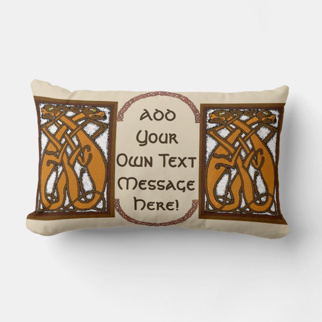 Celtic Hundar Lumbar Pillow Lumbarkudde (Framsida)