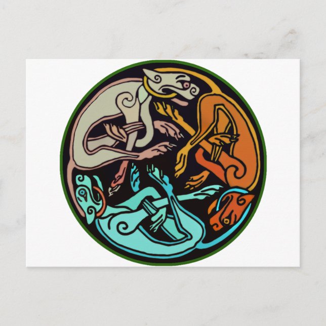 Celtic Hundar Vykort (Framsida)