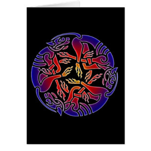 Celtic hundjakt (regnbågeversionen) hälsningskort