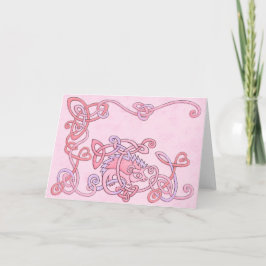 Celtic igelkotthälsningkort kort