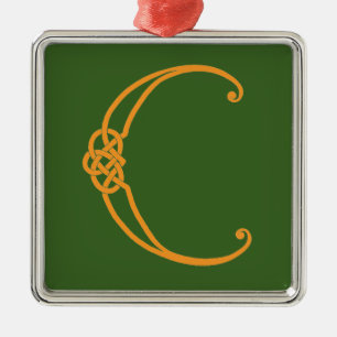 Celtic Initial C Julgransprydnad Metall