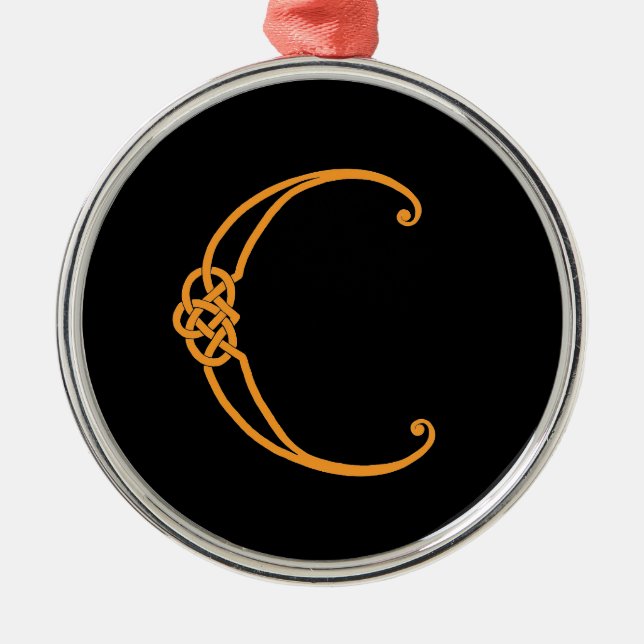 Celtic Initial C Julgransprydnad Metall (Framsidan)