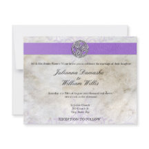 Celtic Irish Gaelic Triskelion bröllopsinbjudning